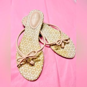 Kate Spade Gold and Pink Sandals